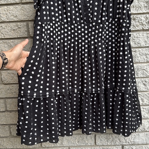 Anthropologie The Somerset Mini Dress Black and White Mini Dress 2X - Picture 6 of 10